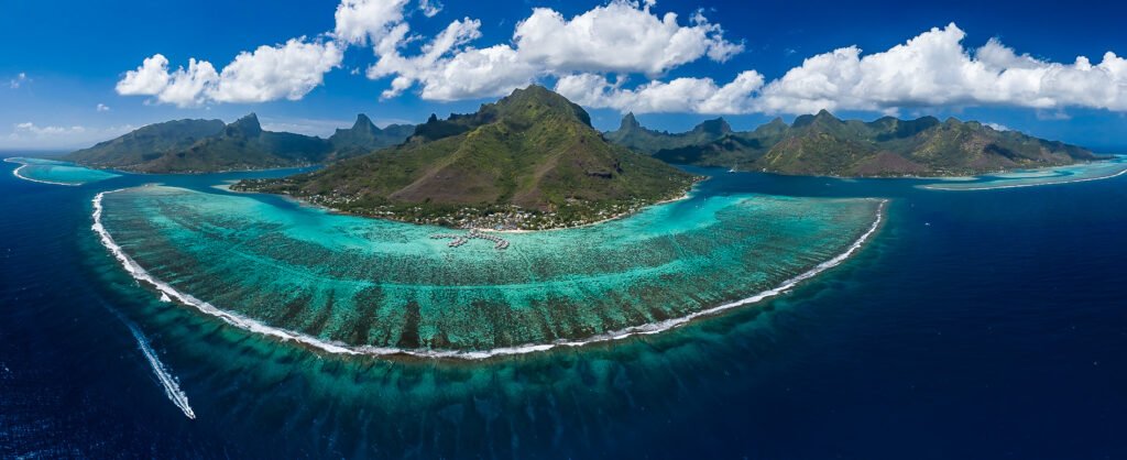 Moorea Panoramic drone image
