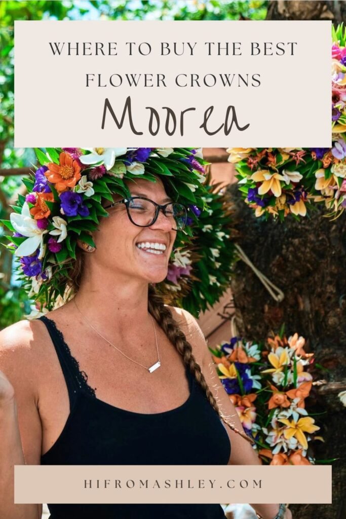 where to buy the best flower crowns Moorea French Polynesia
