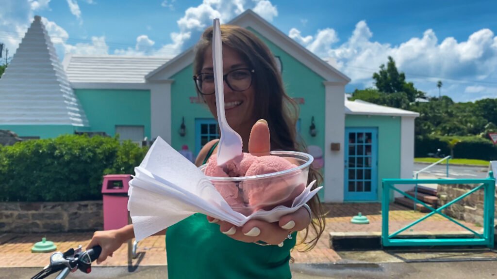 hi From ashley at Bailey's ice Cream in Bermuda