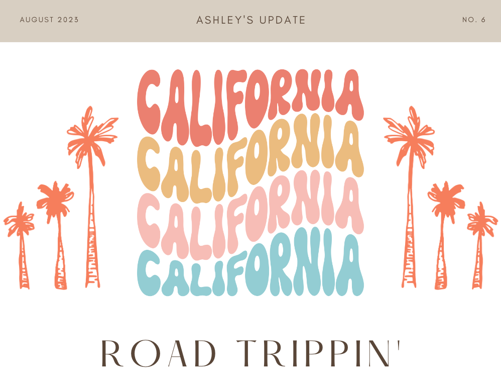 California with palm trees