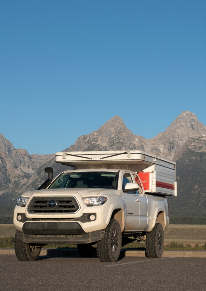 One of One overland build 2023 Toyota Tacoma Bowen Customs Four Wheel Camper Baja Stripes