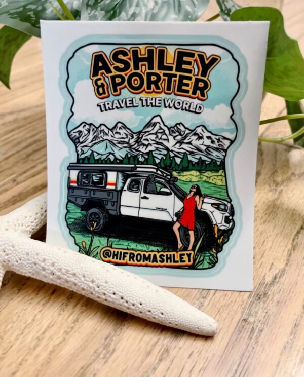 Original Sticker: Porter and Ashley Travel The World - Image 6