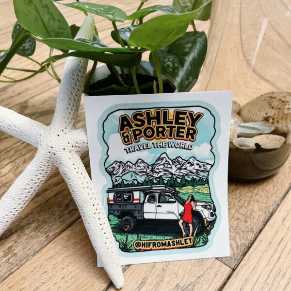 Original Sticker: Porter and Ashley Travel The World - Image 7