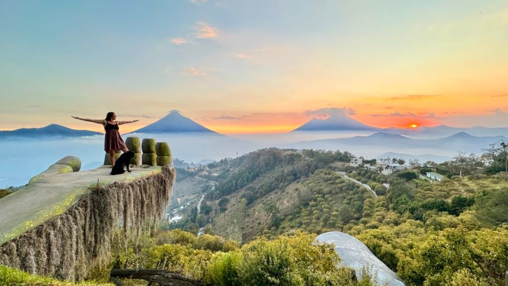 Sunset at Hobbitenango Guatemala