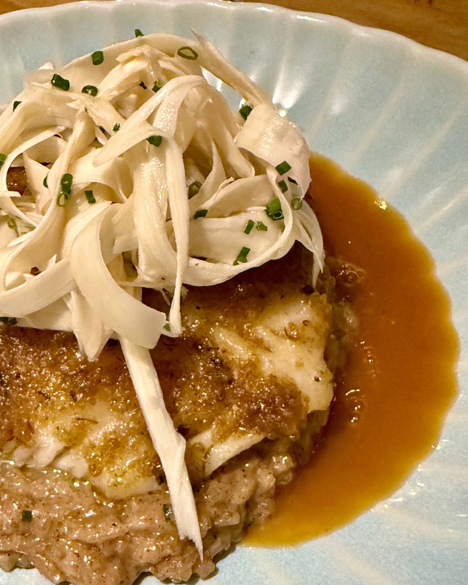 White fish, coconut rice risotto, fresh Amazonian
hearts of palm, peachpalm sweet & sour