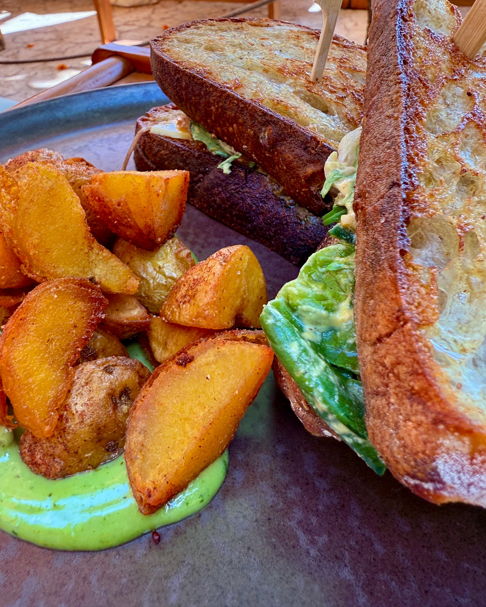 Food at Blue Apple Beach Club