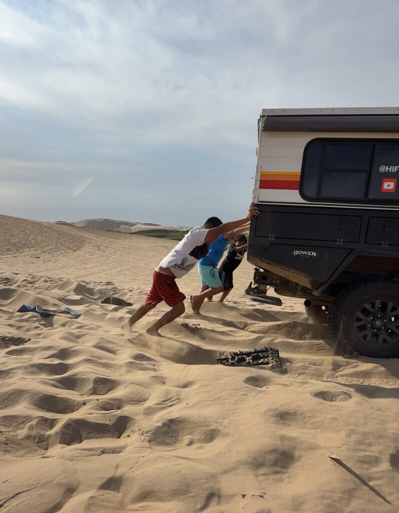 stuck in the sand lagoon moron peru